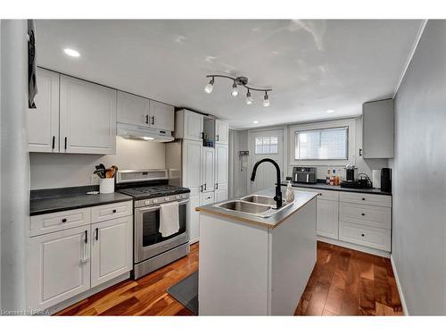 289 Marlborough Street, Brantford, ON - Indoor Photo Showing Kitchen With Double Sink