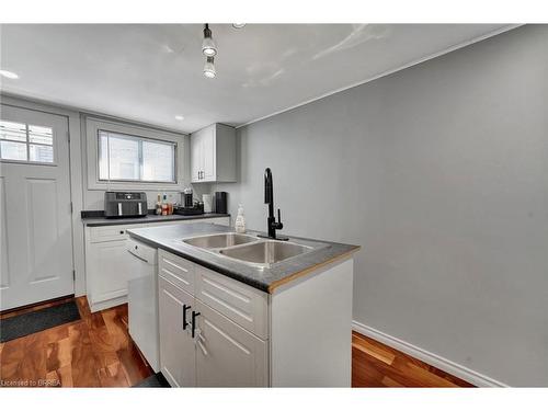 289 Marlborough Street, Brantford, ON - Indoor Photo Showing Kitchen With Double Sink