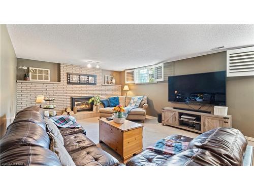 14 Pinewood Drive, Brantford, ON - Indoor Photo Showing Living Room With Fireplace