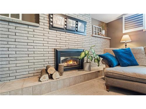 14 Pinewood Drive, Brantford, ON - Indoor Photo Showing Living Room With Fireplace