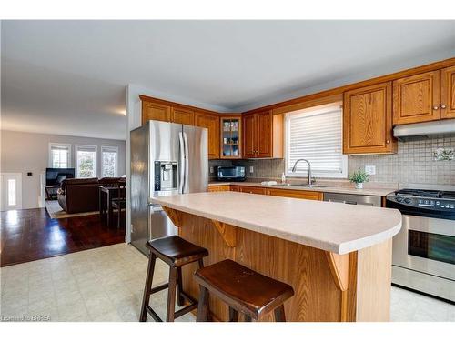 105 Donegal Drive, Brantford, ON - Indoor Photo Showing Kitchen With Double Sink