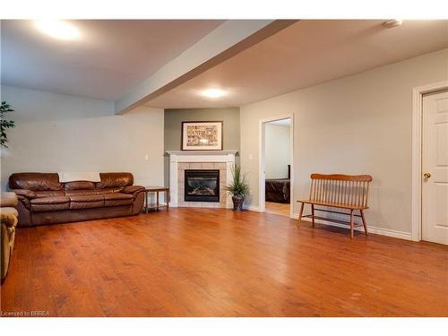 105 Donegal Drive, Brantford, ON - Indoor Photo Showing Living Room With Fireplace