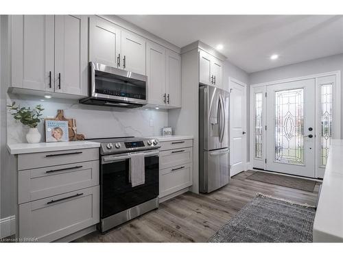 2 Waddington Street, Brantford, ON - Indoor Photo Showing Kitchen With Stainless Steel Kitchen