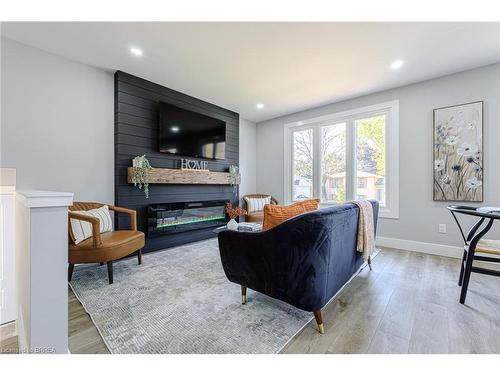 41 Dante Crescent, Brantford, ON - Indoor Photo Showing Living Room With Fireplace