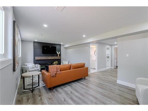 41 Dante Crescent, Brantford, ON - Indoor Photo Showing Living Room With Fireplace