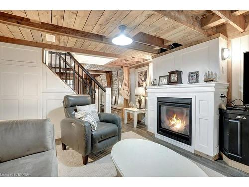 41 Locks Road, Brantford, ON - Indoor Photo Showing Living Room With Fireplace