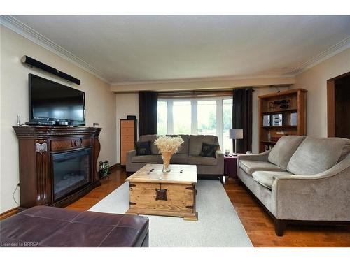 20 Northgate Drive, Hamilton, ON - Indoor Photo Showing Living Room With Fireplace