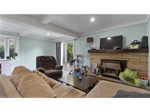 26 Westbrier Knoll, Brantford, ON - Indoor Photo Showing Living Room With Fireplace