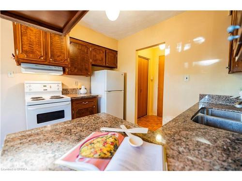 407-87 St George Street, Brantford, ON - Indoor Photo Showing Kitchen With Double Sink