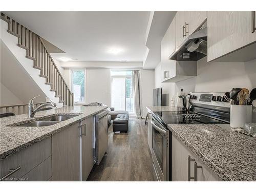 57-2 Willow Street, Paris, ON - Indoor Photo Showing Kitchen With Double Sink With Upgraded Kitchen