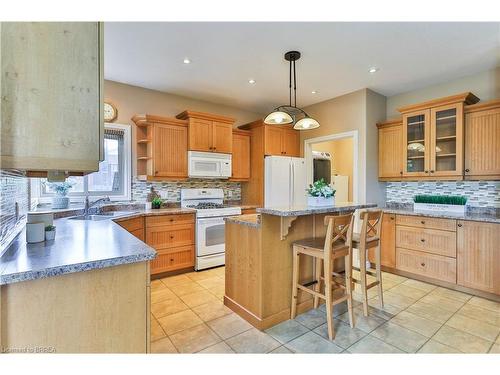 119A Duncombe Road, Waterford, ON - Indoor Photo Showing Kitchen With Double Sink