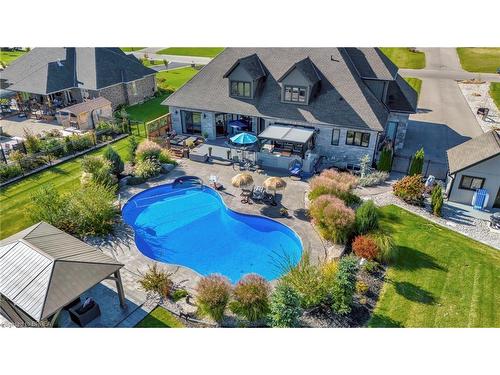 24 Tedley Boulevard, Brantford, ON - Outdoor With In Ground Pool