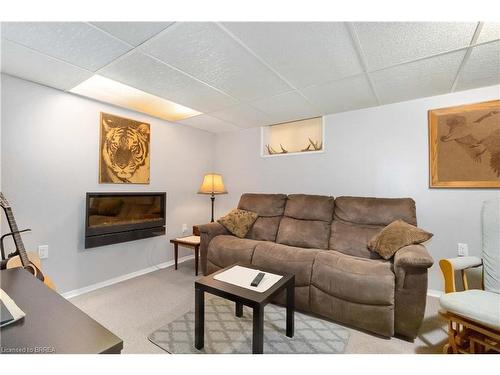 265 Park Avenue, Brantford, ON - Indoor Photo Showing Living Room With Fireplace