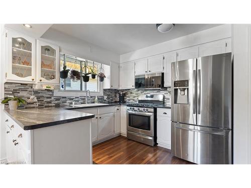 22 Walsh Court, Brantford, ON - Indoor Photo Showing Kitchen With Upgraded Kitchen