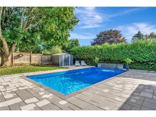 28 Austin Crescent, St. George, ON - Outdoor With In Ground Pool With Backyard