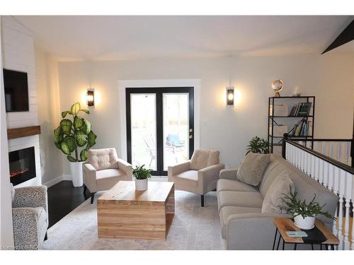 50019 John Wise Line, Aylmer, ON - Indoor Photo Showing Living Room With Fireplace