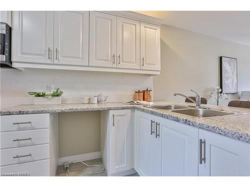 28A Grandview Street, Brantford, ON - Indoor Photo Showing Kitchen With Double Sink