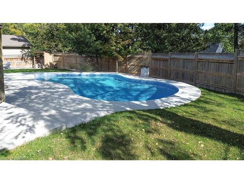 501 Sparkys Lane, Woodstock, ON - Outdoor With In Ground Pool With Backyard