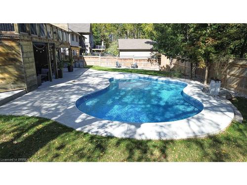 501 Sparkys Lane, Woodstock, ON - Outdoor With In Ground Pool With Backyard