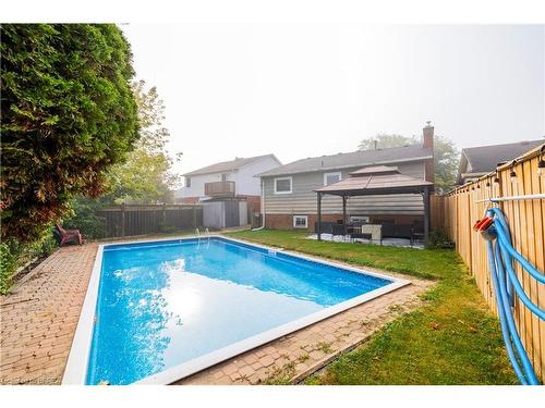 7 Fieldgate Drive, Brantford, ON - Outdoor With In Ground Pool With Deck Patio Veranda With Backyard