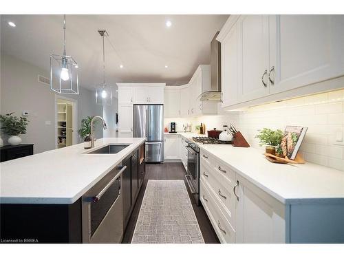 B-17 Cedar Street, Paris, ON - Indoor Photo Showing Kitchen With Stainless Steel Kitchen With Upgraded Kitchen