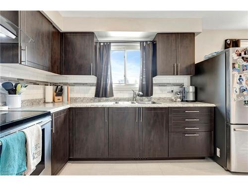 B-500 Grey Street, Brantford, ON - Indoor Photo Showing Kitchen With Double Sink