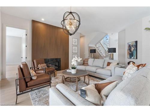 155 Parkside Drive, Brantford, ON - Indoor Photo Showing Living Room With Fireplace