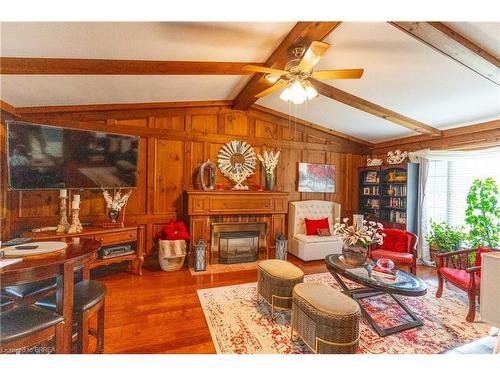 60 Highland Drive, Brantford, ON - Indoor Photo Showing Living Room With Fireplace