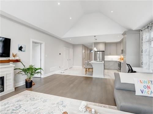 18 Cranberry Crescent, Simcoe, ON - Indoor Photo Showing Living Room With Fireplace