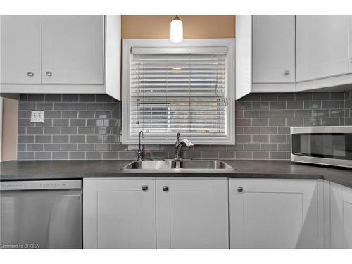 156 Park Avenue, Brantford, ON - Indoor Photo Showing Kitchen With Double Sink