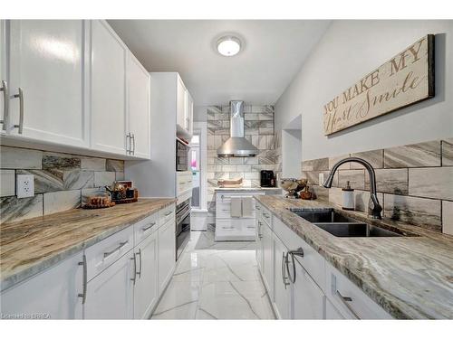 109 St Paul Avenue, Brantford, ON - Indoor Photo Showing Kitchen With Double Sink