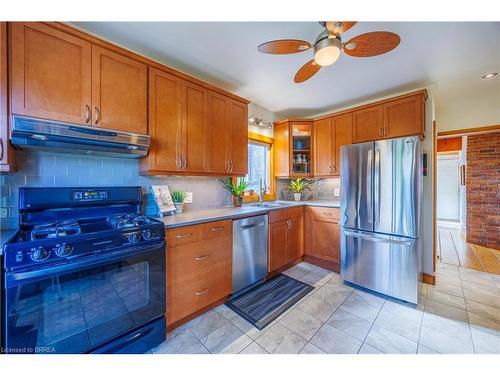 345 College Avenue, Simcoe, ON - Indoor Photo Showing Kitchen With Stainless Steel Kitchen