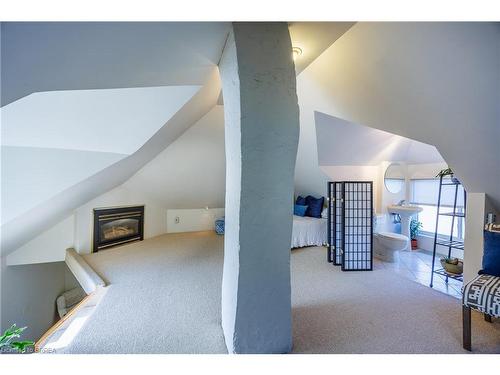 345 College Avenue, Simcoe, ON - Indoor Photo Showing Other Room With Fireplace