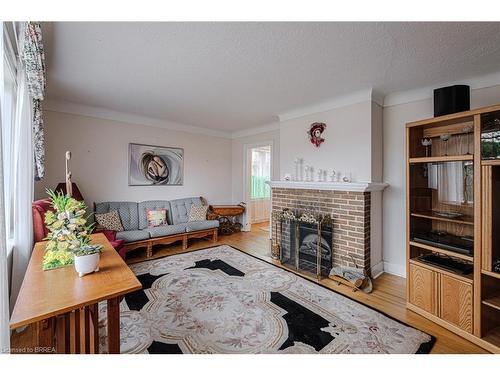 19 King George Road, Brantford, ON - Indoor Photo Showing Living Room With Fireplace