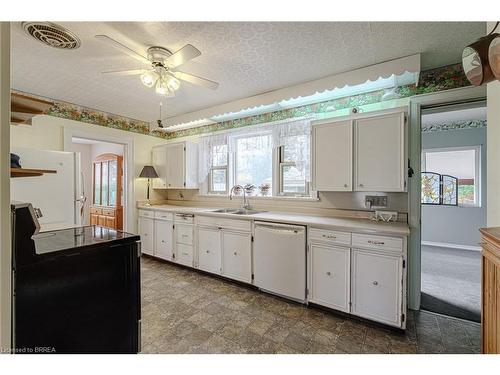 19 King George Road, Brantford, ON - Indoor Photo Showing Kitchen With Double Sink