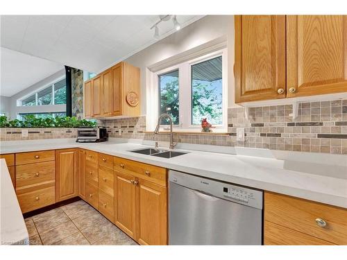 295 Brant Road, St. George, ON - Indoor Photo Showing Kitchen With Double Sink