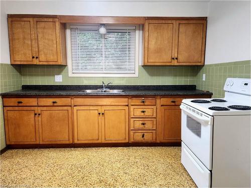 Upper-131 Baldwin Avenue, Brantford, ON - Indoor Photo Showing Kitchen With Double Sink