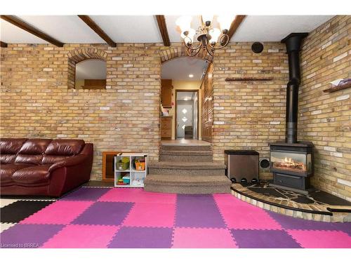 55 Somerset Road, Brantford, ON - Indoor Photo Showing Other Room With Fireplace