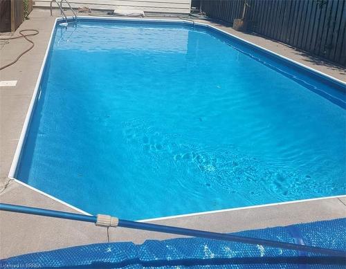 55 Somerset Road, Brantford, ON - Outdoor With In Ground Pool With Backyard