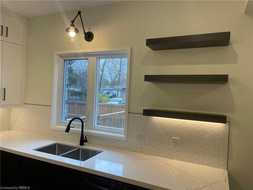 3985B Milton Street, Shakespeare, ON - Indoor Photo Showing Kitchen With Double Sink