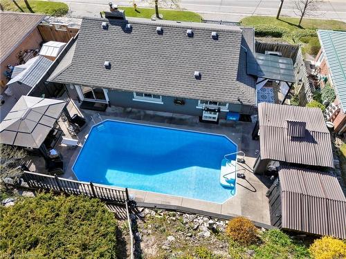 924 Union Street, Kitchener, ON - Outdoor With In Ground Pool With Deck Patio Veranda