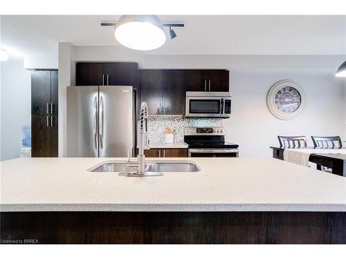 69 English Lane, Brantford, ON - Indoor Photo Showing Kitchen With Stainless Steel Kitchen With Double Sink