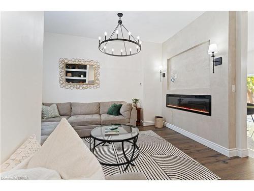 50 Ontario Street, Brantford, ON - Indoor Photo Showing Living Room With Fireplace