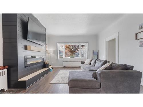 503 Norfolk Street S, Simcoe, ON - Indoor Photo Showing Living Room With Fireplace