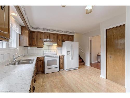 195 Paris Road, Brantford, ON - Indoor Photo Showing Kitchen With Double Sink