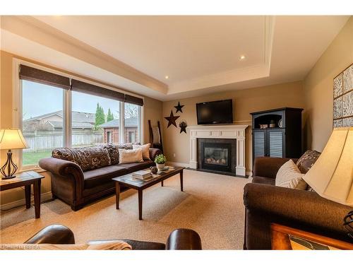 79 Taylor Road, St. George, ON - Indoor Photo Showing Living Room With Fireplace