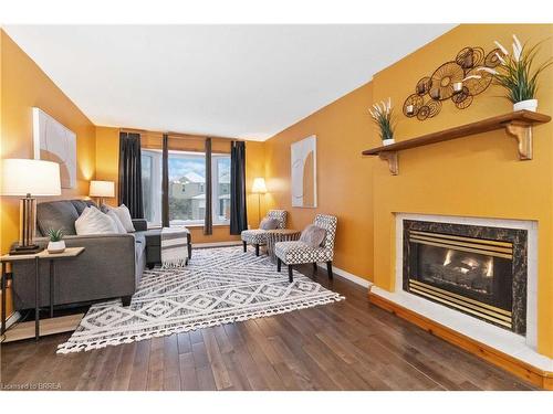 40 D'Aubigny Road, Brantford, ON - Indoor Photo Showing Living Room With Fireplace