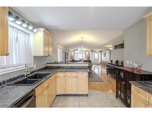 15 Landon Avenue, Simcoe, ON - Indoor Photo Showing Kitchen With Double Sink