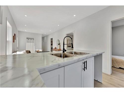 15 Gordon Street, Brantford, ON - Indoor Photo Showing Kitchen With Double Sink