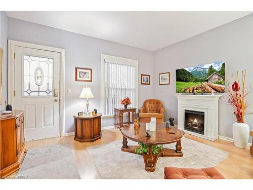 46 Bishop Street, Brantford, ON - Indoor Photo Showing Living Room With Fireplace